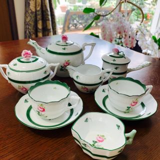 Herend - ☆お値下げ☆ヘレンド ウィーンの薔薇 ミニティーセット計7点