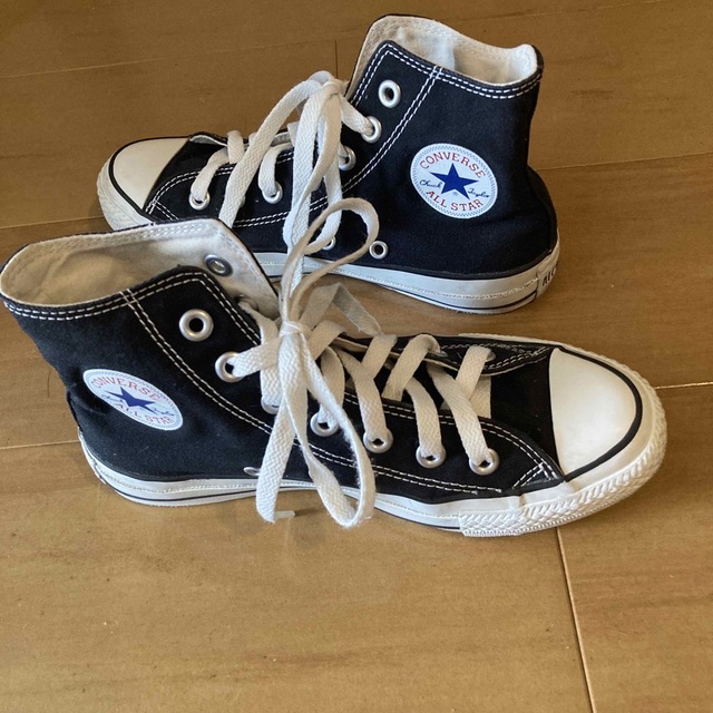 ALL STAR（CONVERSE）(オールスター)のコンバース  ハイカット　ブラック　22.5センチ レディースの靴/シューズ(スニーカー)の商品写真