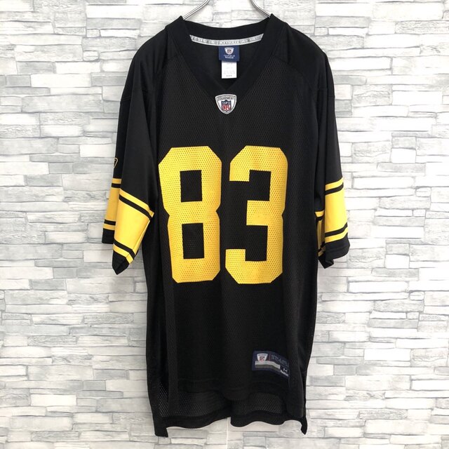NFL Reebok リーボック アメフト ゲームシャツ ユニホーム 緑 黄 M