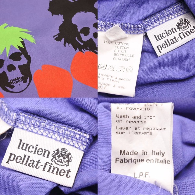 Lucien pellat-finet(ルシアンペラフィネ)のlucien pellat-fine ルシアン ペラフィネ パープル 長袖 t-shirts S バスキア アンディウォーホール ボクシング 美品 38223 レディースのトップス(Tシャツ(長袖/七分))の商品写真