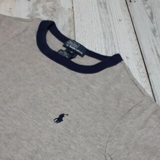 ポロラルフローレン(POLO RALPH LAUREN)のラルフローレン 半袖tシャツ 120cm グレイ ワンポイント リンガー(Tシャツ/カットソー)
