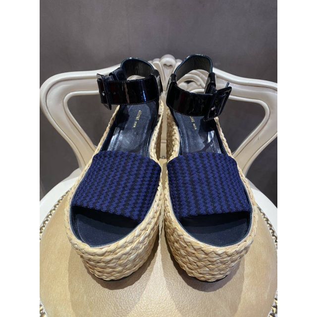 celine - 未使用 192781 CELINE セリーヌ ウェッジ サンダル 36.5の