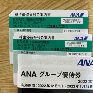 ana 株主優待2枚＋優待券1冊(その他)