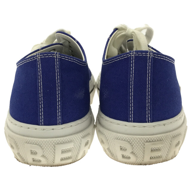 BURBERRY - BURBERRY バーバリー CANVAS LOW TOP BLUE BURBERRY - BURBERRY バーバリー CANVAS LOW TOP BLUE