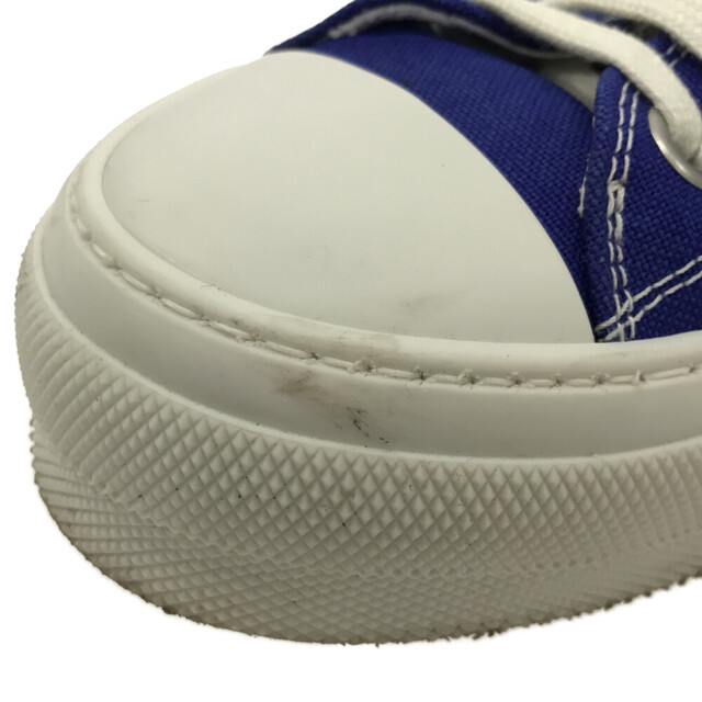 BURBERRY(バーバリー)のBURBERRY バーバリー CANVAS LOW TOP BLUE キャンバスローカットスニーカー ヒールロゴローカットスニーカー ブルー メンズの靴/シューズ(スニーカー)の商品写真