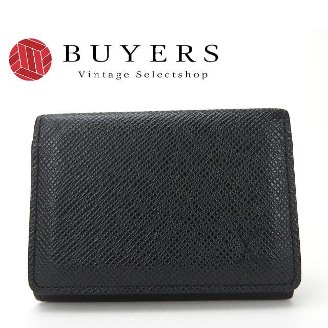 ルイヴィトン 名刺入れ カードケース アンヴェロップ・カルト ドゥヴィジット M30922 タイガレザー アルドワーズ ブラック 黒 ビジネス 小物 メンズ 男性 LOUIS VUITTON card case leatherのサムネイル