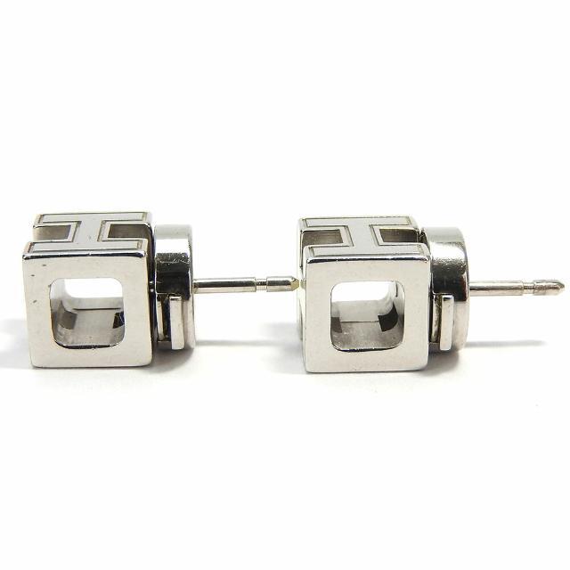 エルメス キューブピアス ホワイト