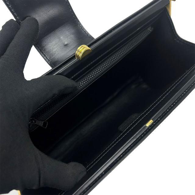 セリーヌ クラッチバッグ レザー 革 ブラック 黒 ゴールド金具 女性 レディース シンプル パーティ 上品 CELINE clutch bag leather black 21905