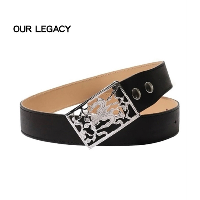 希少 22SS OUR LEGACY FLOWER PLATE BELT スペシャルオファ メンズ