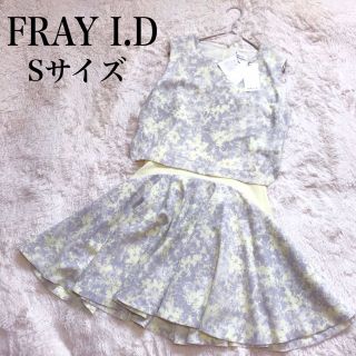 フレイアイディー(FRAY I.D)の新品 タグ FRAY I.D 花柄 ワンピース セットアップ 薄手 キャミソール(ひざ丈ワンピース)