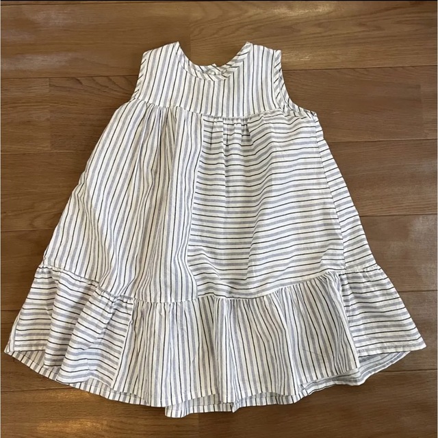 1 + in the family ストライプ　ワンピース　ノースリーブ キッズ/ベビー/マタニティのキッズ服女の子用(90cm~)(ワンピース)の商品写真