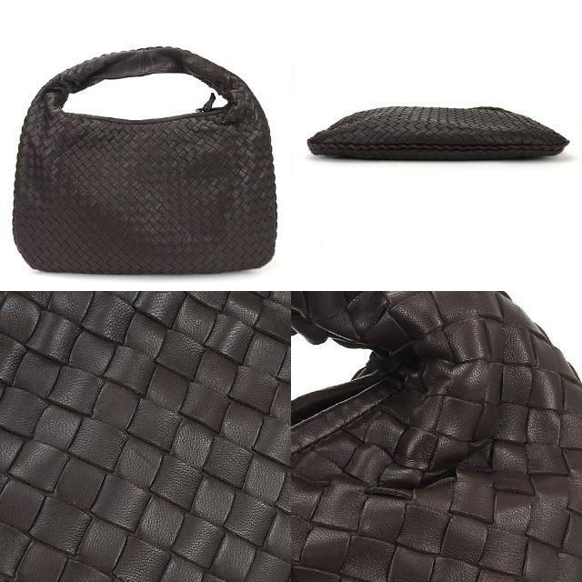ボッテガヴェネタ ワンショルダー バッグ ハンドバッグ ホーボー 115653 イントレチャート レザー 革 ブラウン 茶 レディース 女性 普段使い カジュアル BOTTEGA VENETA shoulder hand bag Intrecciato Leather Hobo