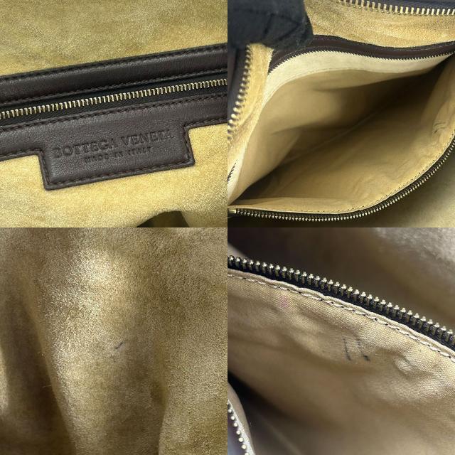 ボッテガヴェネタ ワンショルダー バッグ ハンドバッグ ホーボー 115653 イントレチャート レザー 革 ブラウン 茶 レディース 女性 普段使い カジュアル BOTTEGA VENETA shoulder hand bag Intrecciato Leather Hobo