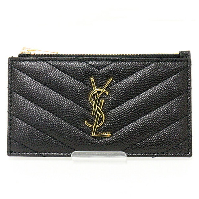 サンローラン 長財布 ピンク ラウンドファスナー ロゴ金具 YSL レザー　金