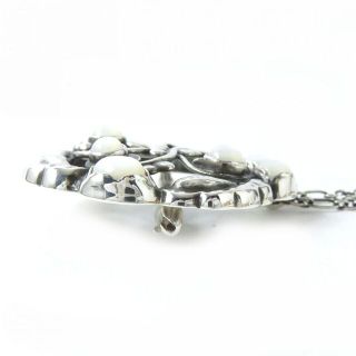 美品▼Georg Jensen ジョージジェンセン 159 ムーンライトグレープ/ブドウ SV925 ブローチ シルバー デンマーク製 重量20.0g