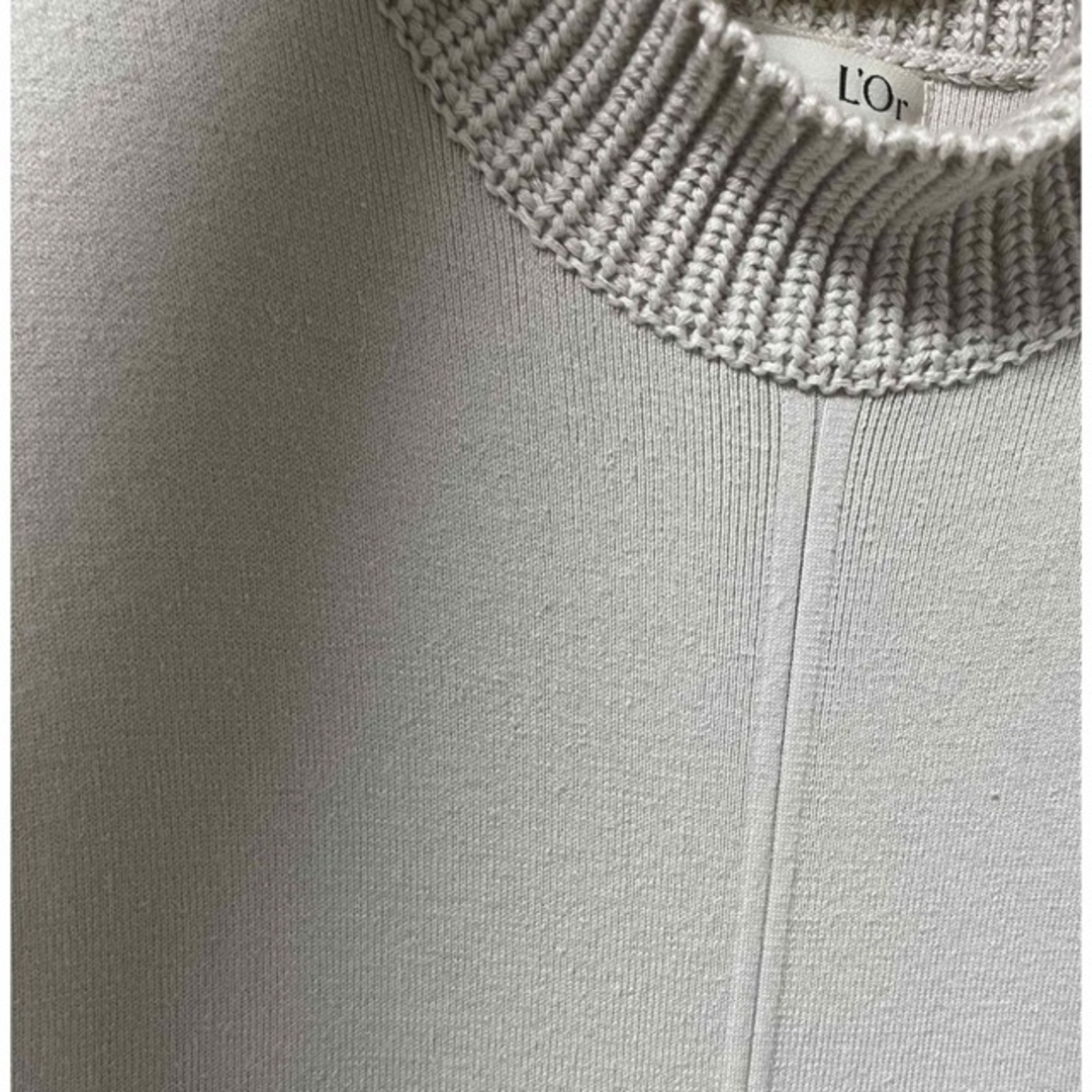 ánuans(アニュアンス)のl'or Box pleats Knit Dress レディースのワンピース(ロングワンピース/マキシワンピース)の商品写真