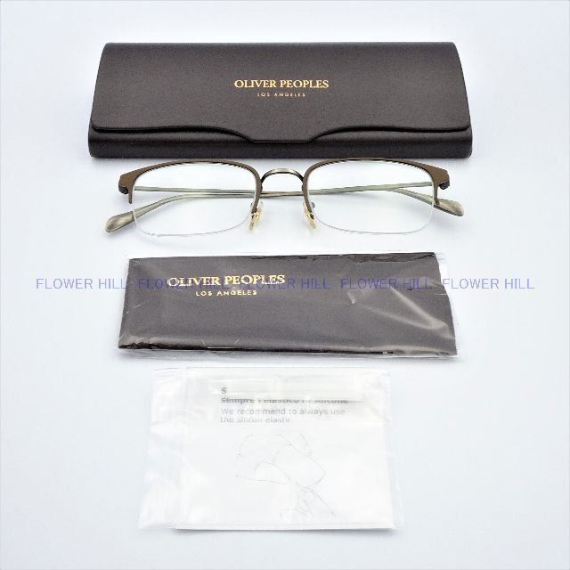 Oliver Peoples(オリバーピープルズ)のオリバーピープルズ OV1273 5301 メガネ スクエア ブロンズゴールド メンズのファッション小物(サングラス/メガネ)の商品写真