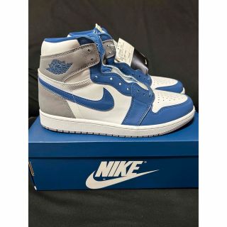 ナイキ(NIKE)の120%正規品 NIKE jordan 1 ´TRUE BLUE´ 新品未使用(スニーカー)