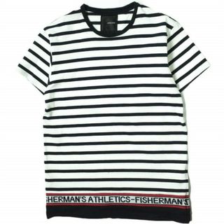 ヨシオクボ(yoshio kubo)のyoshio kubo ヨシオクボ 日本製 FISHERMANS BORDER TEE フィッシャーマンズボーダーTシャツ YKS15108 2 WHITE/NAVY 半袖 切り替え トップス【中古】【yoshio kubo】(Tシャツ/カットソー(半袖/袖なし))