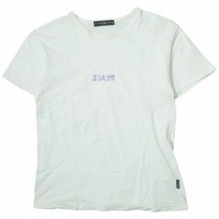 ロアーガンズ(roarguns)のroarguns x ROYAL FLASH ロアーガンズ ロイヤルフラッシュ 21SS 別注 日本製 PEACE LOGO S/S TEE ロゴプリントTシャツ 21SGT-11RF 2 ホワイト 半袖 トップス【中古】【roarguns × ROYAL FLASH】(Tシャツ/カットソー(半袖/袖なし))