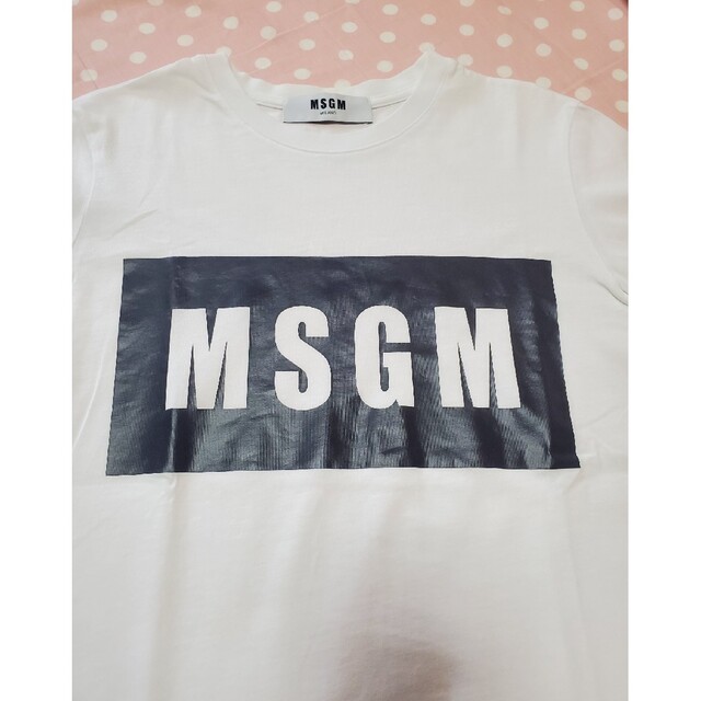 MSGM☆フードロゴパーカー☆ホワイトXS