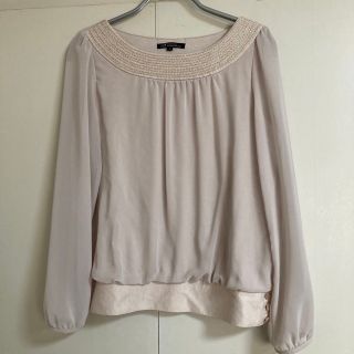 ニジュウサンク(23区)の【美品】23区袖シースルーカットソー(カットソー(長袖/七分))