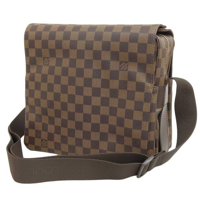 【本物保証】 布袋付 美品 ルイヴィトン LOUIS VUITTON ダミエ ナヴィグリオ ショルダーバッグ エベヌ N45255