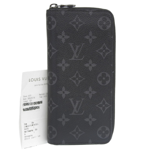 本物保証！LOUISVUITTON エクリプスヴェルティカルジッピーウォレット