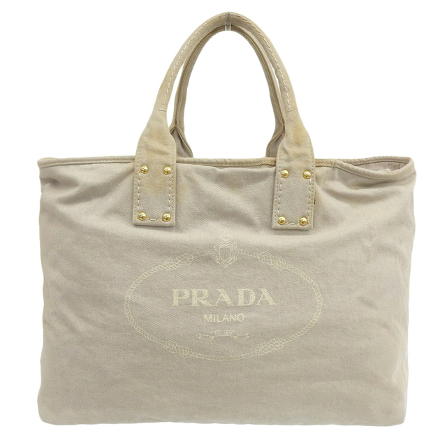 本物保証】 プラダ PRADA カナパ ロゴ トートバッグ ハンドバッグ ...