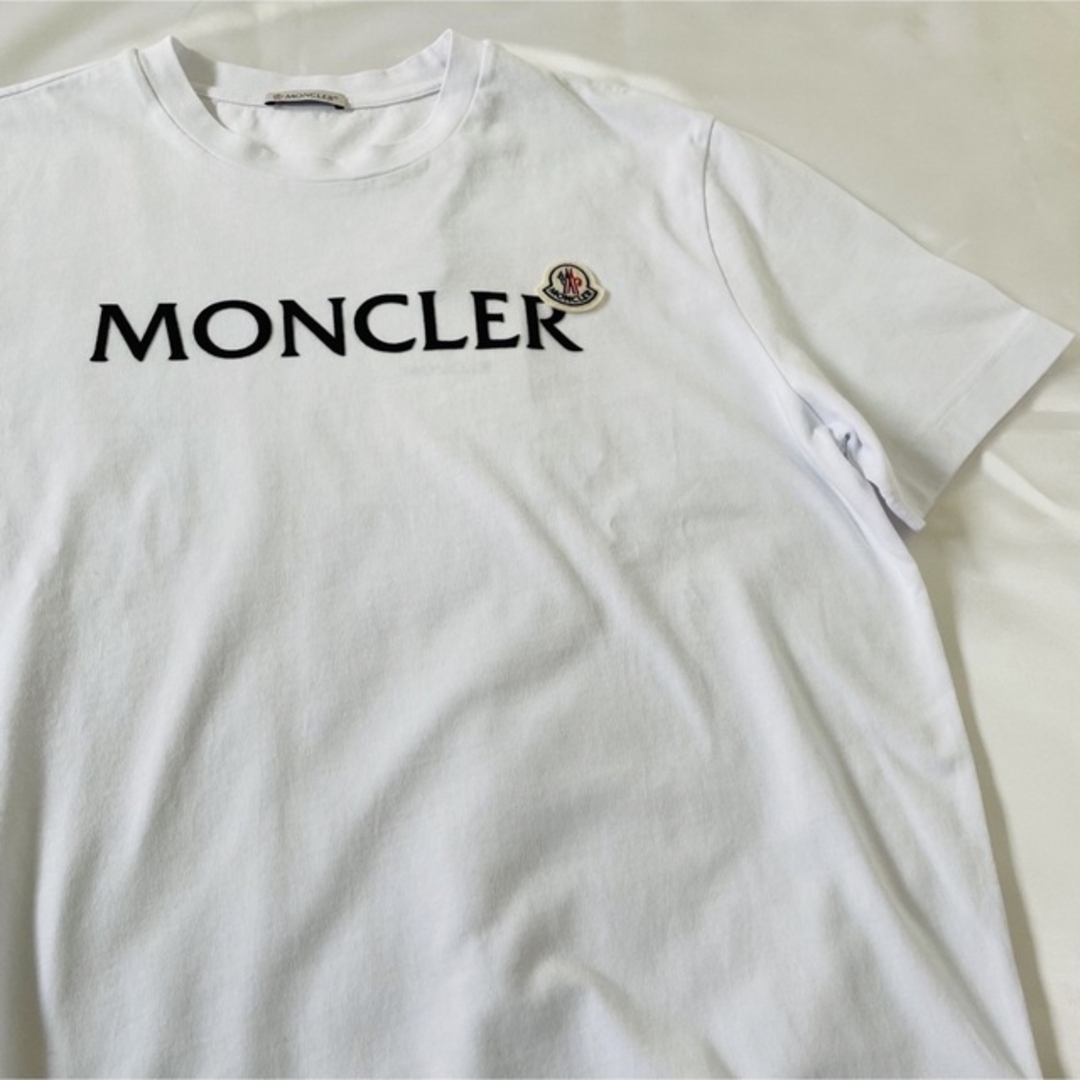 【新品未使用】MONCLER メンズ ロゴTシャツ ホワイト