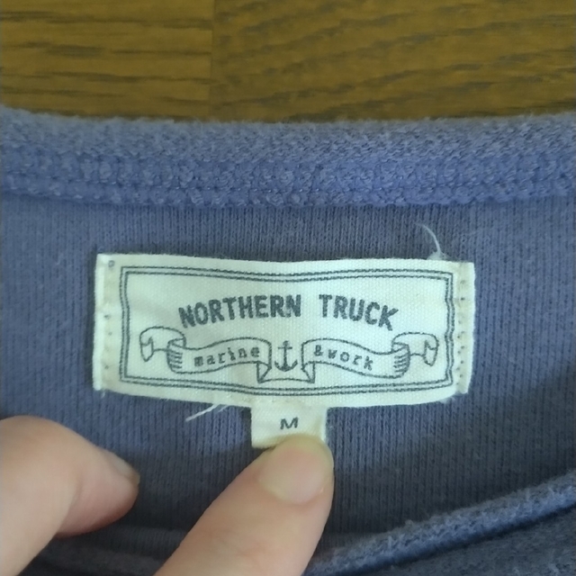 NORTHERN TRUCK(ノーザントラック)のNORTHERN TRUCK　7分丈カットソー　藤色/アイリス　Mサイズ レディースのトップス(カットソー(長袖/七分))の商品写真