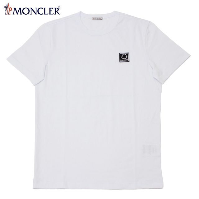 172 MONCLER ホワイト クルーネック 半袖 Tシャツ size XL