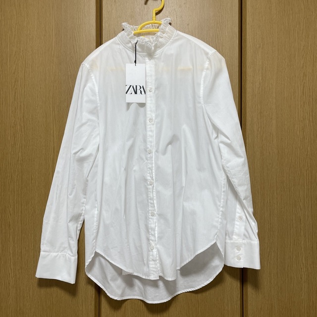 ZARA ポプリン ブラウス L 未使用 白