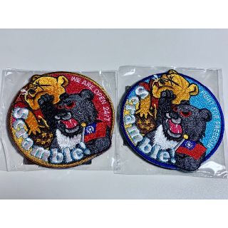 台湾空軍パッチ　赤青セット(その他)