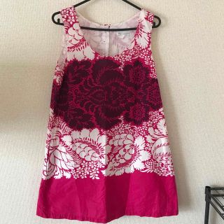 マリメッコ(marimekko)のマリメッコ  ノースリーブ　ワンピース(ひざ丈ワンピース)