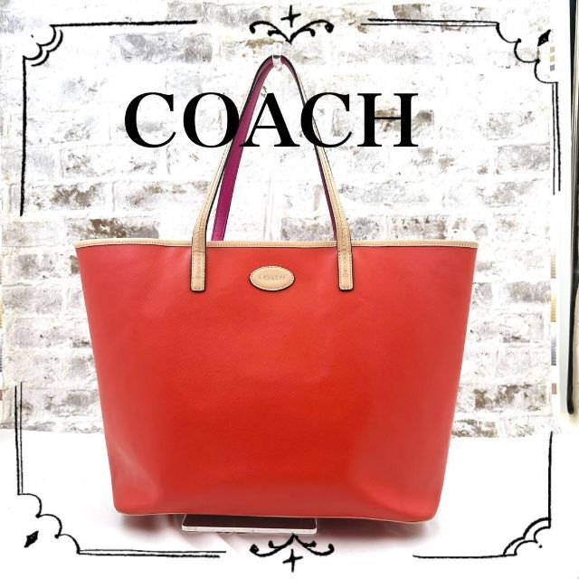COACH - 【coach コーチ】 トートバッグ ショルダーバッグ レッド