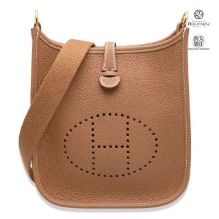 エルメス(Hermes)のエルメス エヴリン TPM 16 ゴールド B刻印 2023年 ミニ ショルダーバッグ ゴールド金具 トリヨンクレマンス ブラウン HERMES レディース メンズ レザー【新品】【未使用】【丸正質舗】【ブリルトワーゼ】【質屋】(M211609)(ショルダーバッグ)