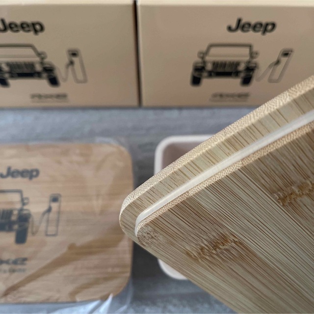 Jeep(ジープ)のjeep 木製蓋の弁当箱　2個セット インテリア/住まい/日用品のキッチン/食器(弁当用品)の商品写真