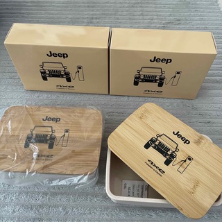 jeep 木製蓋の弁当箱　2個セット