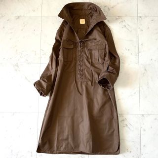 ドゥーズィエムクラス(DEUXIEME CLASSE)の極美品♪ドゥーズィエムクラス レースアップシャツワンピース ロングシャツmuse(シャツ/ブラウス(長袖/七分))