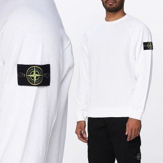 STONE ISLAND - 19 STONE ISLAND ホワイト トレーナー スウェット size ...