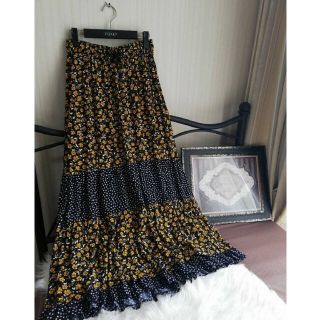 the shinzone  MIX PRINT SKIRT ☆