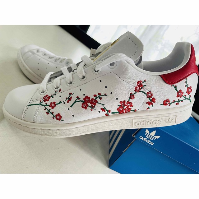 adidas アディダス SUPERSTAR ボタニカル ２３センチ 花 刺繡 - スニーカー