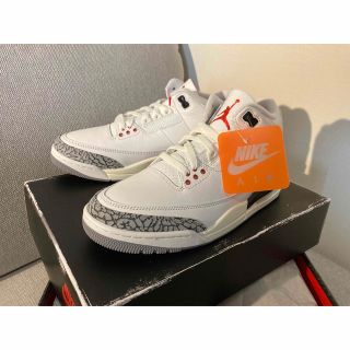 ジョーダン(Jordan Brand（NIKE）)の【26.5cm】NIKE Air Jordan 3 ホワイト　セメント(スニーカー)