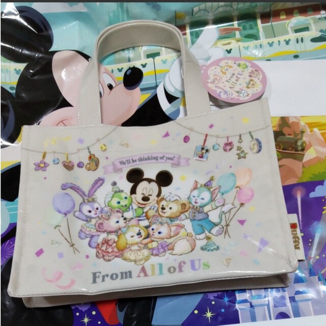 Disney(ディズニー)のディズニー ♡ ダッフィー＆フレンズ  トートバッグ レディースのバッグ(トートバッグ)の商品写真