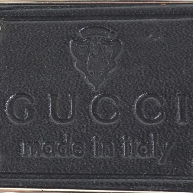 Gucci(グッチ)のグッチ GUCCI マネークリップ メタル/レザー シルバー/ブラック メンズ 送料無料【中古】 e55562i メンズのファッション小物(マネークリップ)の商品写真