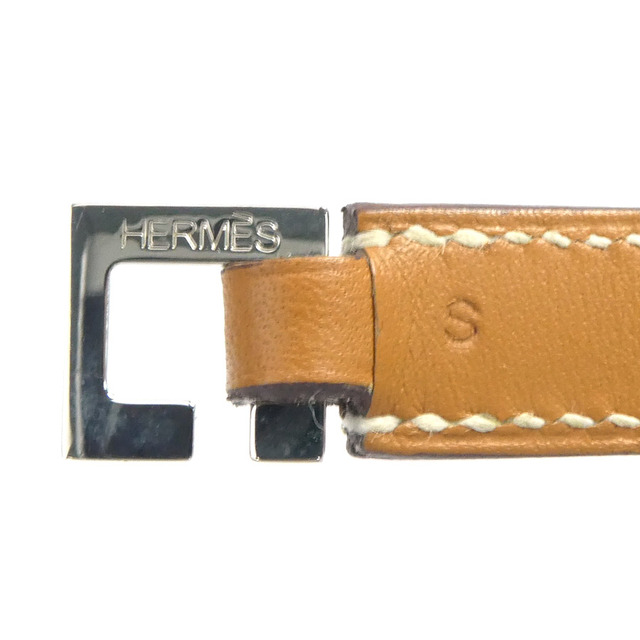 HERMES エルメス メドール ブレスレット ブラウン シルバー