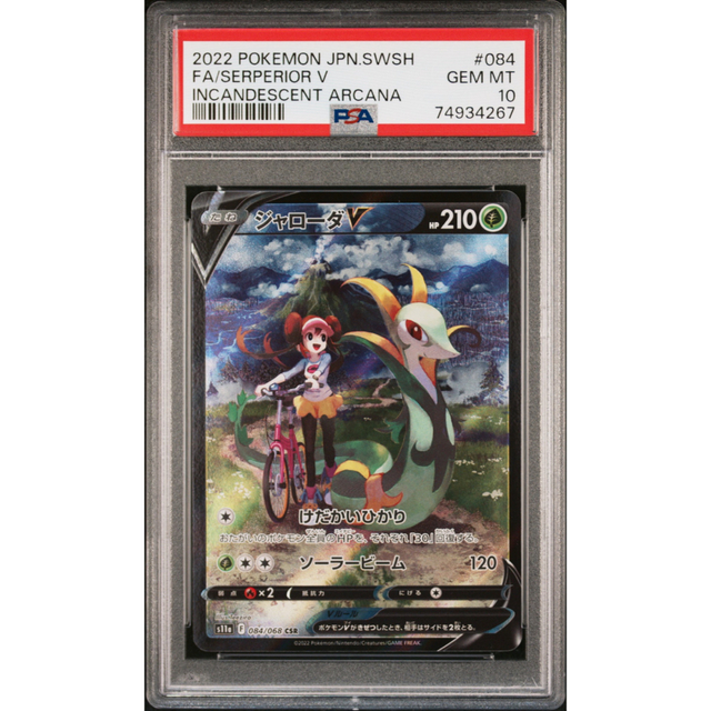 ポケモンカード　ジャローダV CSR  PSA10