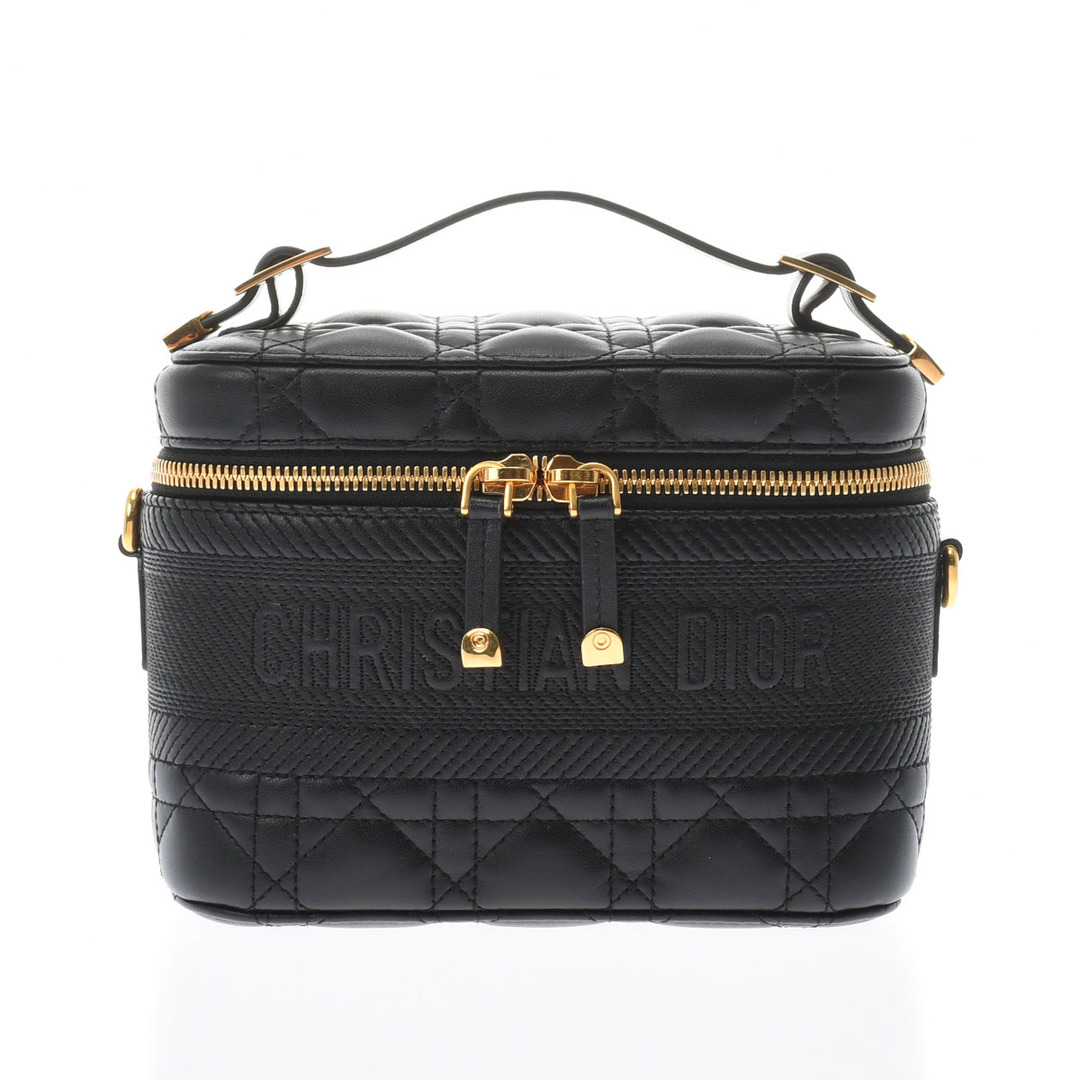 ディオール Dior S5488UNTR_M900 レディース ハンドバッグ カナージュ ブラック /ゴールド金具 ラムスキン