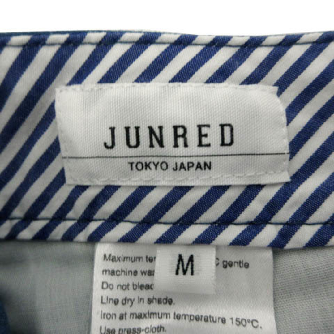 ジュンレッド JUNRed パンツ スリム ストレッチ コットン混 ブルー M